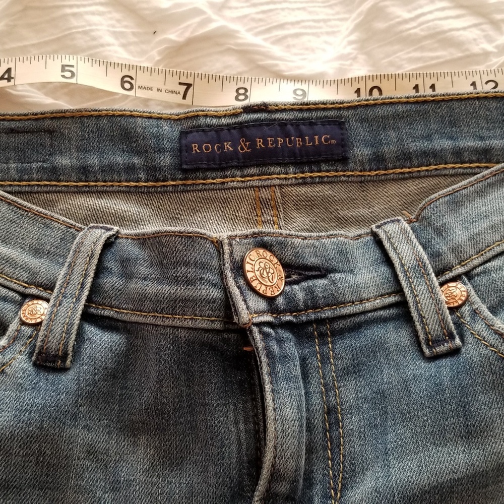 Rock and Republic faded wash jeans